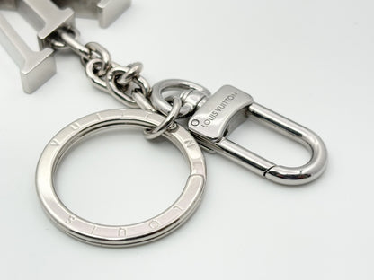LOUIS VUITTON Vuitton M01192 Keychain LV Initial Charm Silver LE2284 Keycase Keychain