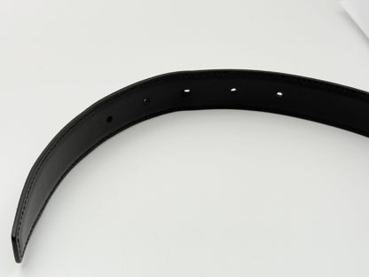 CELINE Lizard Embossed Leather Belt 85 Black Belt