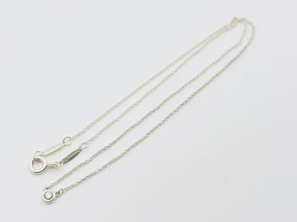 Tiffany&Co. by the Yard 1PD Diamond Necklace Ag925 1.4g Silver Necklace