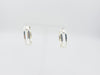 GUCCI Gucci Square G Logo Hoop 925 Silver Earrings