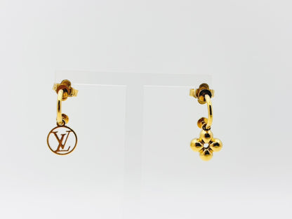 LOUIS VUITTON Vuitton M64859 Bookle Dreille Blooming Earrings