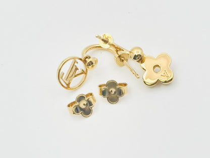 LOUIS VUITTON Vuitton M64859 Bookle Dreille Blooming Earrings