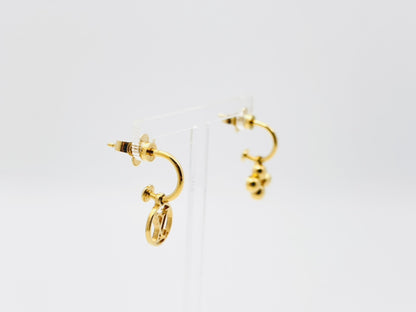 LOUIS VUITTON Vuitton M64859 Bookle Dreille Blooming Earrings