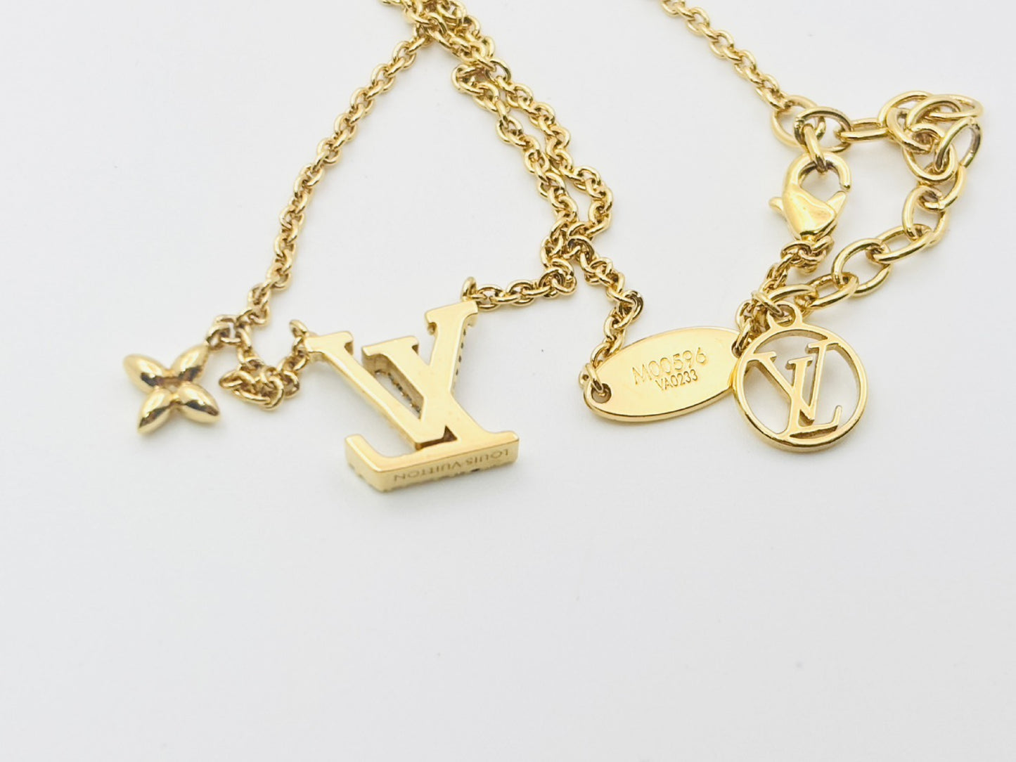 LOUIS VUITTON Vuitton M00596 Colier LV Iconic Gold Rhinestone VA0233 Necklace