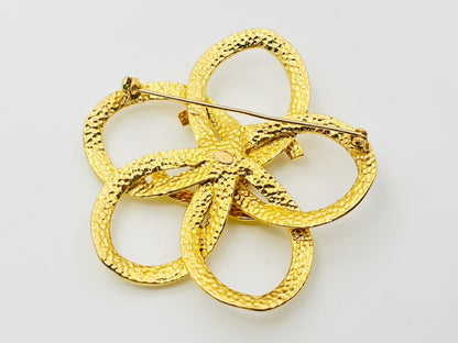 CHANEL Coco Mark Flower 96P Large Swing Brooch