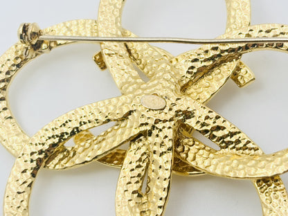 CHANEL Coco Mark Flower 96P Large Swing Brooch