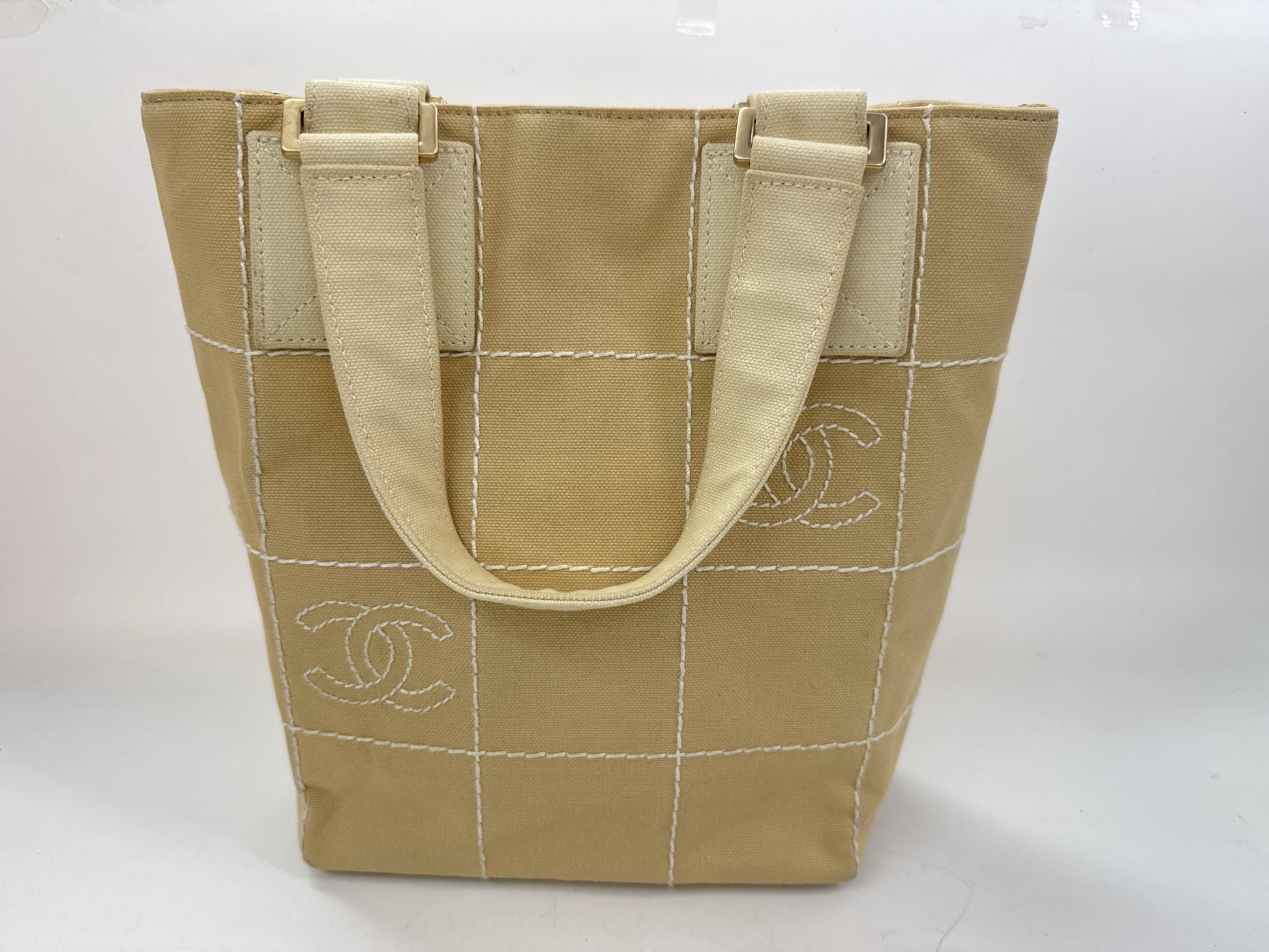 CHANEL Chocolate Bar Tote Bag with Seal, No. 8, Bag, Tote Bag