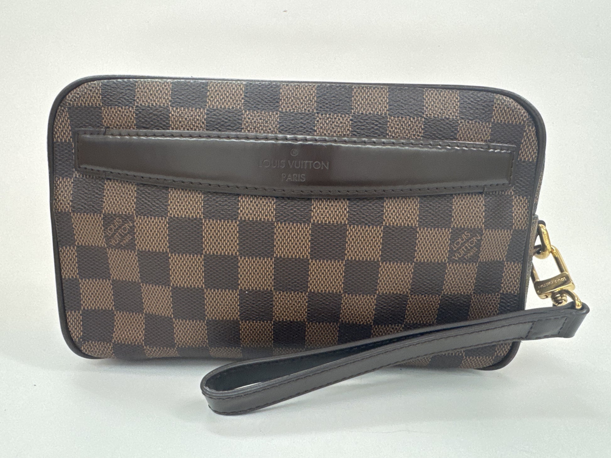 LOUIS VUITTON Damier Pochette Saint Paul Clutch Second Bag