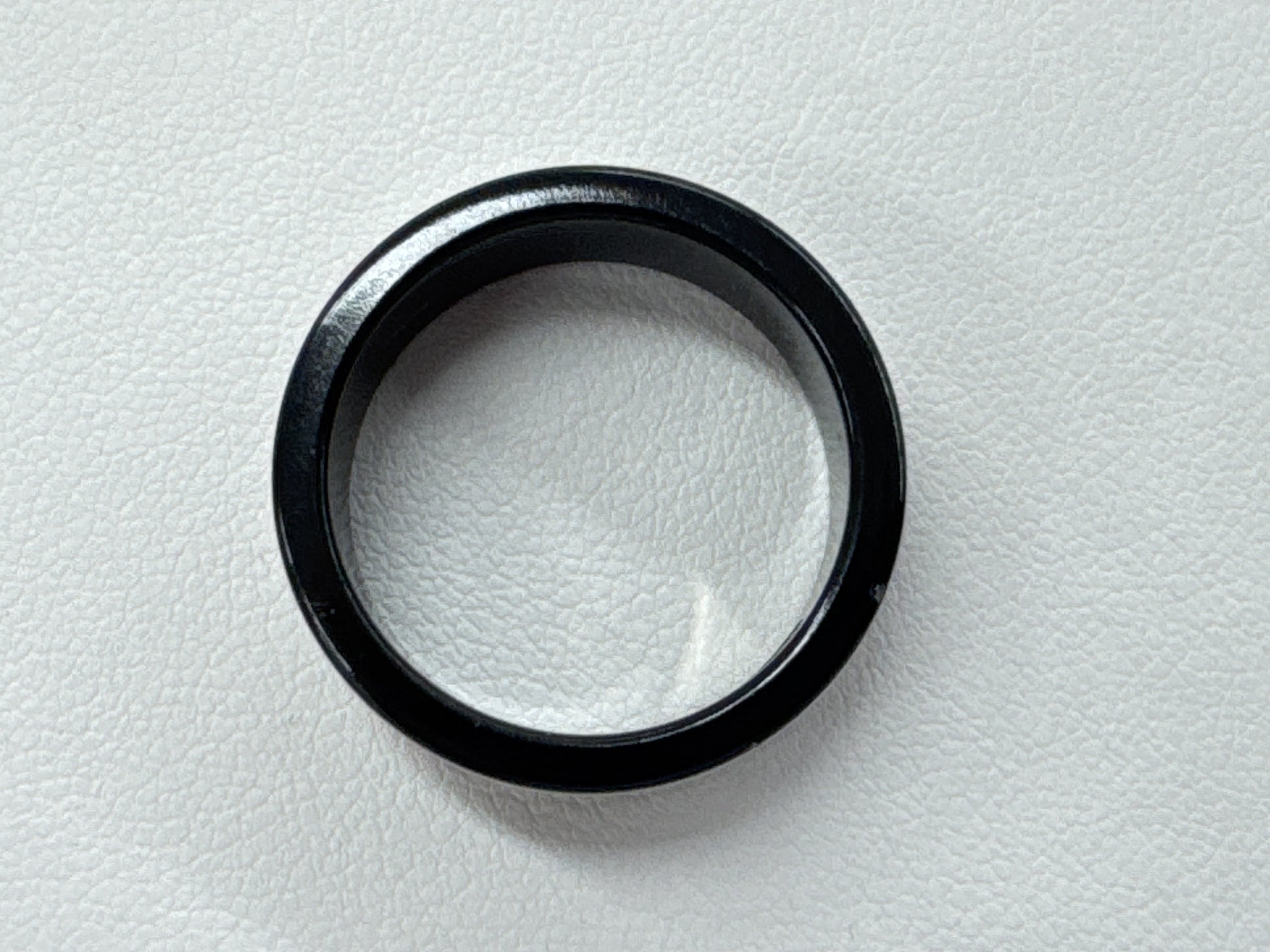 GUCCI Black Ceramic #17 WG 750/Metal 2.5g Ring 