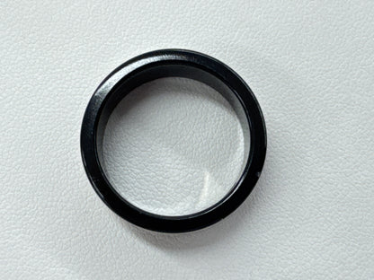 GUCCI Black Ceramic #17 WG 750/Metal 2.5g Ring 