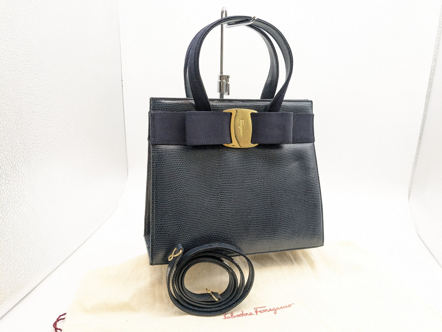 Salvatore Ferragamo Vara 2-Way Handbag with Strap