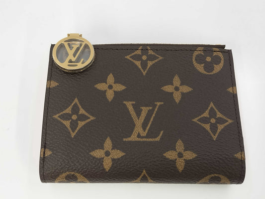 LOUIS VUITTON LV M25692 Monogram Eugenie Pink Portefeuille Lisa Unused RFID Pouch