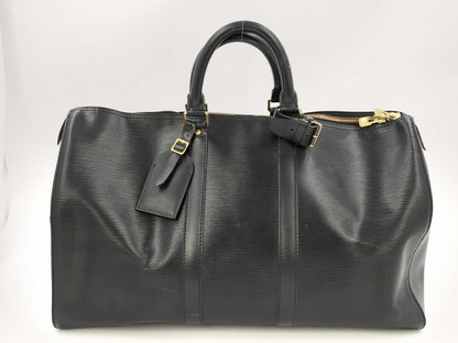 LOUIS VUITTON LV Epi Leather M42962 Keepall 50 SP0978 Boston Bag with Name Tag