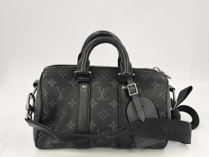 LOUIS VUITTON LV M46271 Eclipse Keepall Bandouliere 25 RFID Shoulder Bag