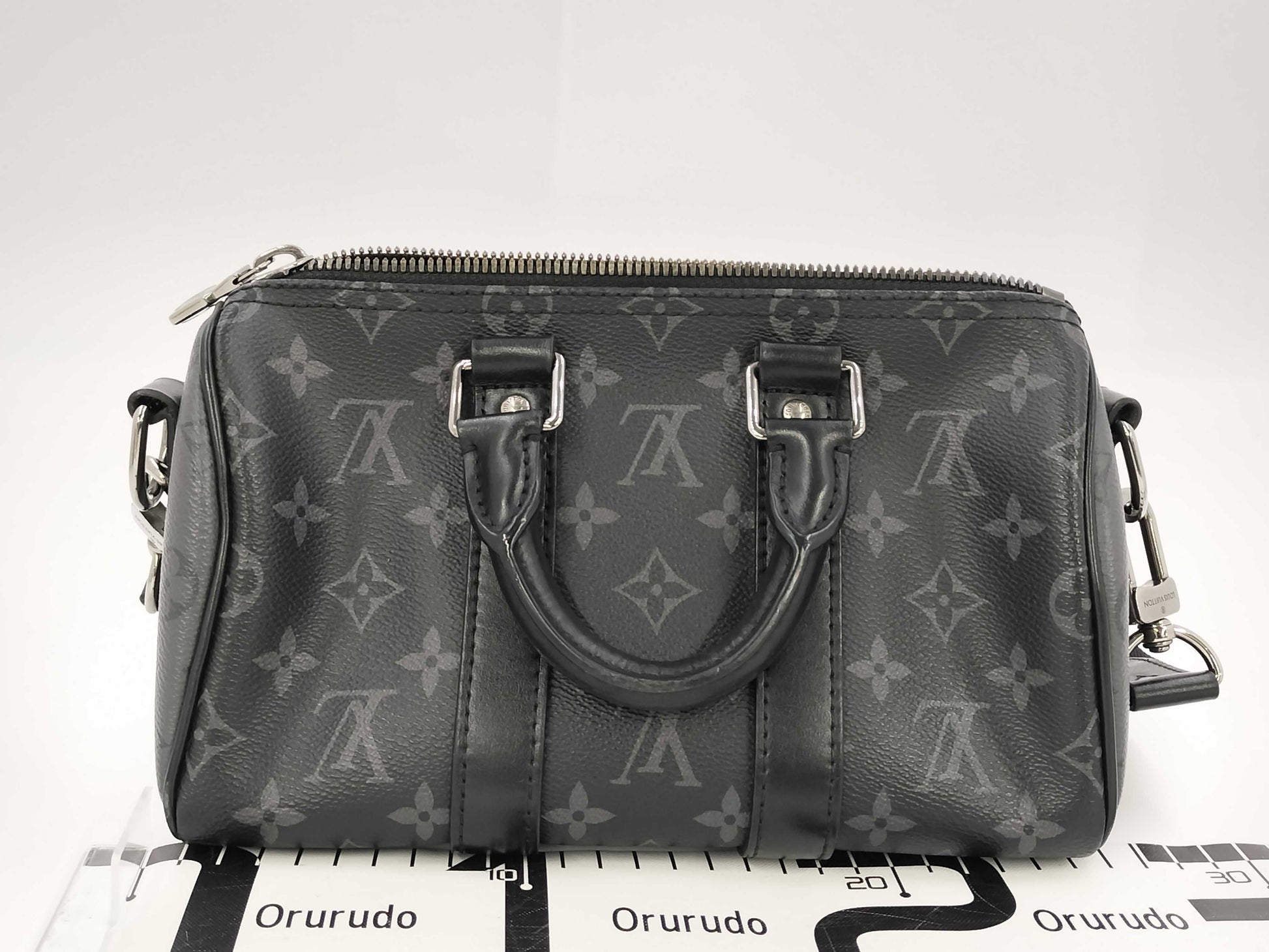 LOUIS VUITTON LV M46271 Eclipse Keepall Bandouliere 25 RFID Shoulder Bag