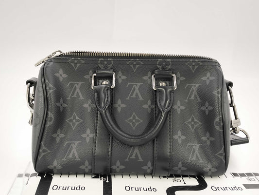 LOUIS VUITTON LV M46271 Eclipse Keepall Bandouliere 25 RFID Shoulder Bag