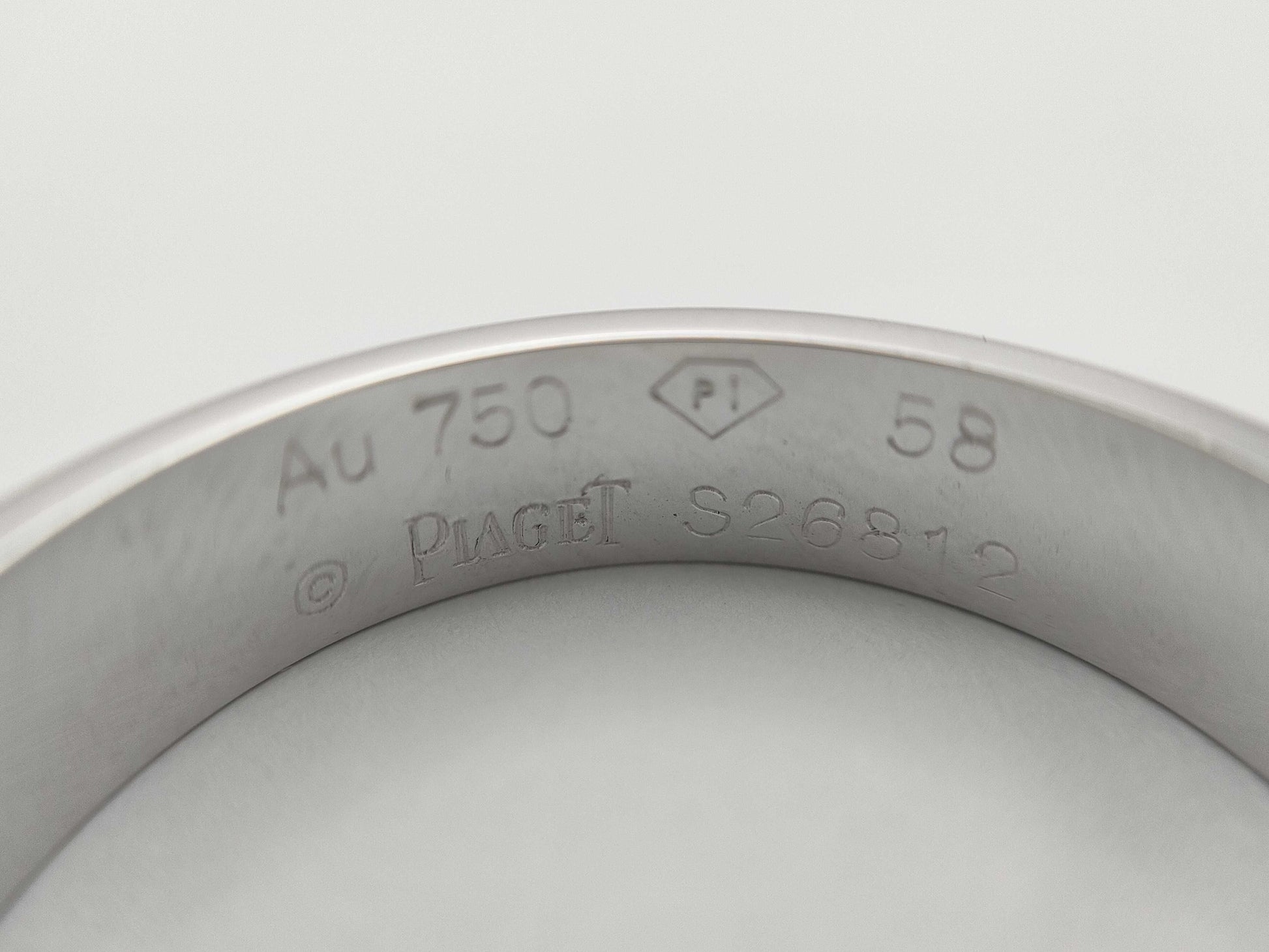PIAGET Postion #58 WG Au750 7.1g Ring 