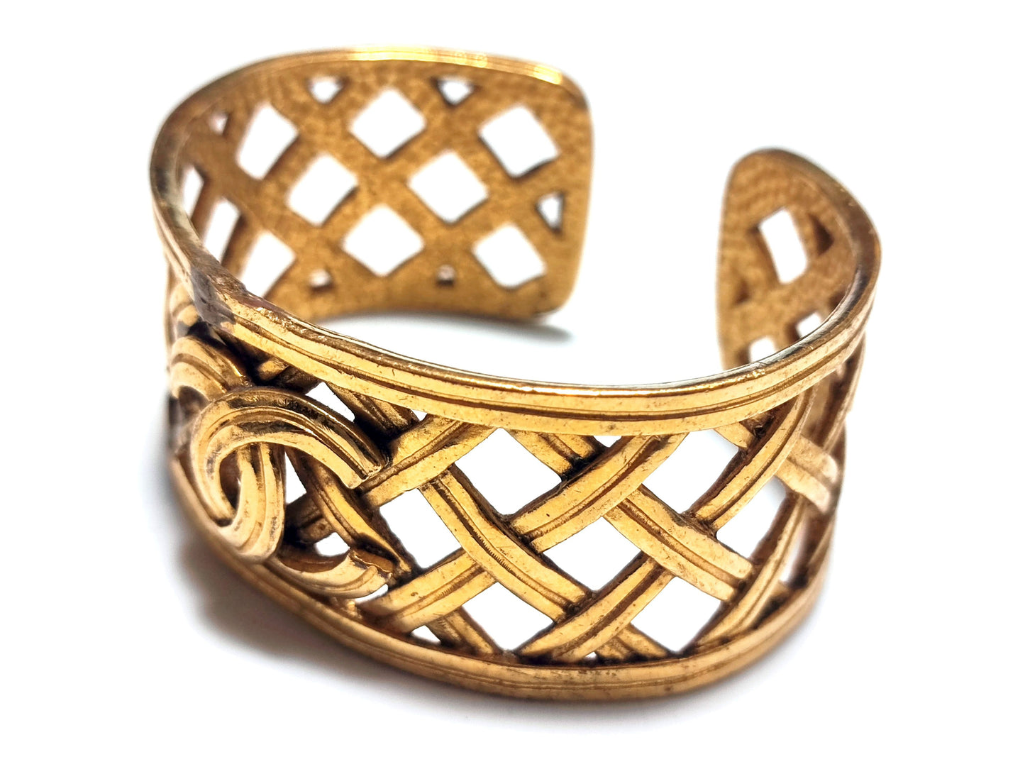 CHANEL Coco Mark Basket Bangle 96P Bracelet/Bangle