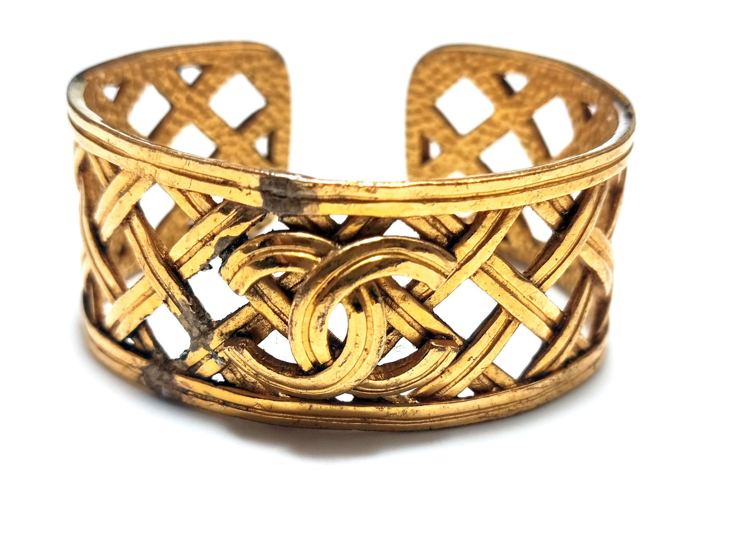 CHANEL Coco Mark Basket Bangle 96P Bracelet/Bangle