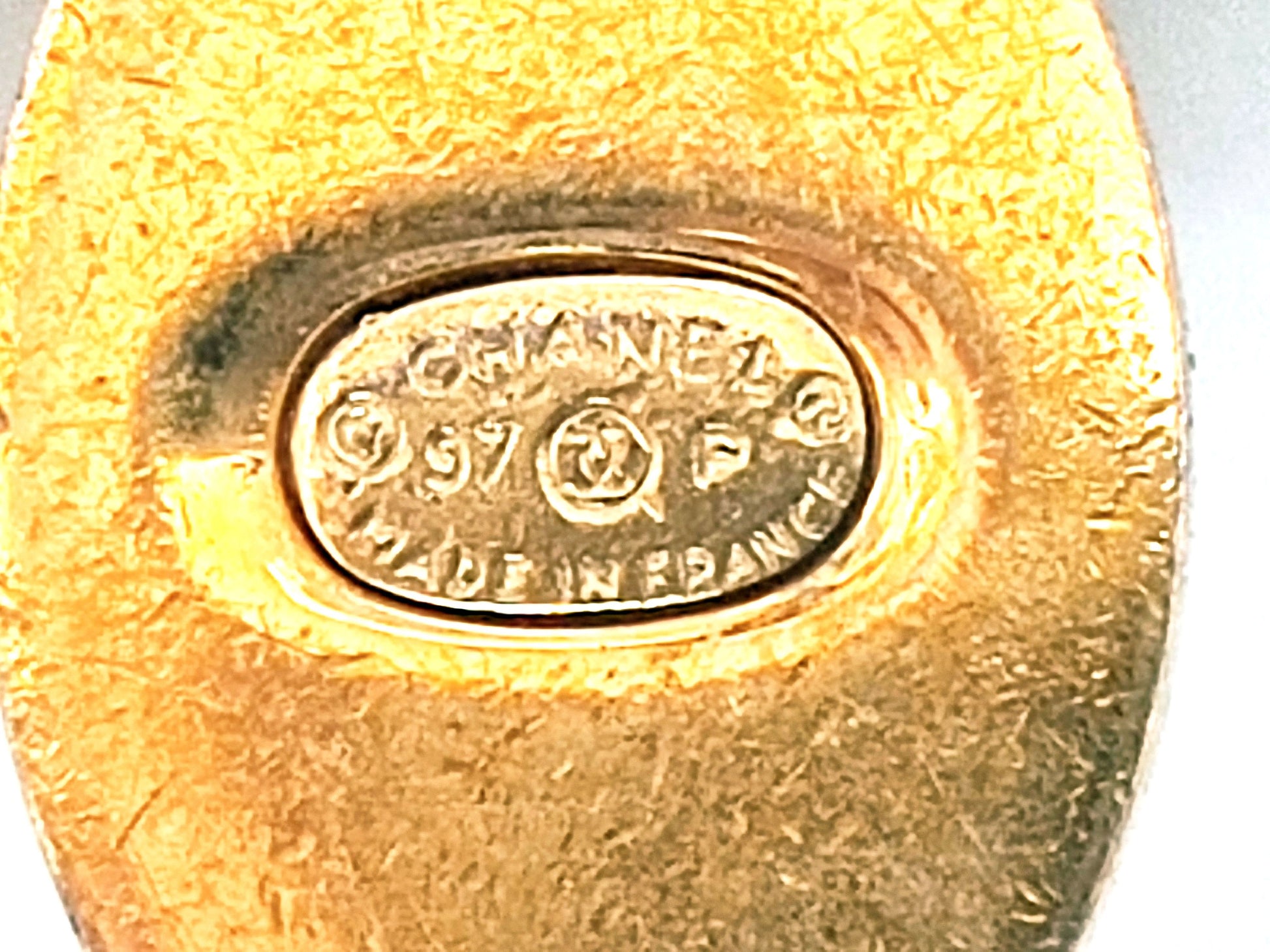 CHANEL Coco Mark Turn Lock Keychain Key Ring 97P Charm