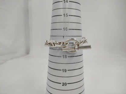 HERMES Schone Dunkle GM 13 Frames 72g SV925 Bracelet Bracelet Bangle