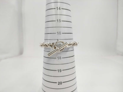 HERMES Chene Dunkle MM 16 Frames 58.4g SV925 Bracelet Bracelet Bangle