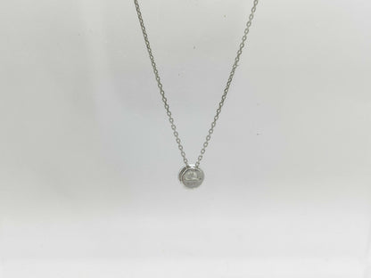 D0.306ct PT900/850 1.9g Necklace 