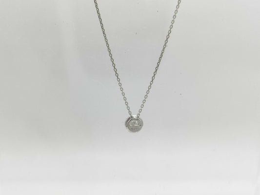 D0.306ct PT900/850 1.9g Necklace 