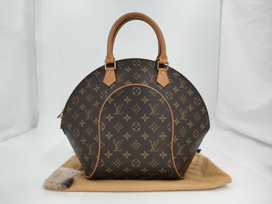 LOUIS VUITTON Vuitton Monogram Ellipse MM M51126 TH0063 Storage Bag Padlock Key 2 Pouch