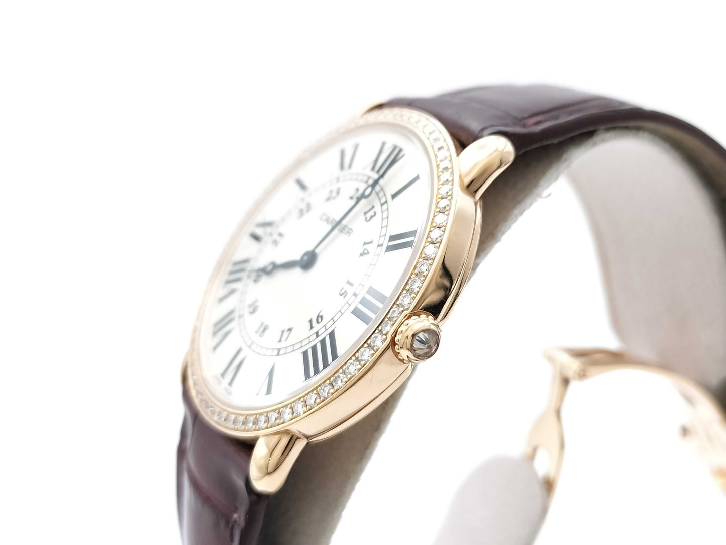 Cartier Ronde Louis LM WR000651 2889109580LX Manual Winding 18K Gold Men's Watch