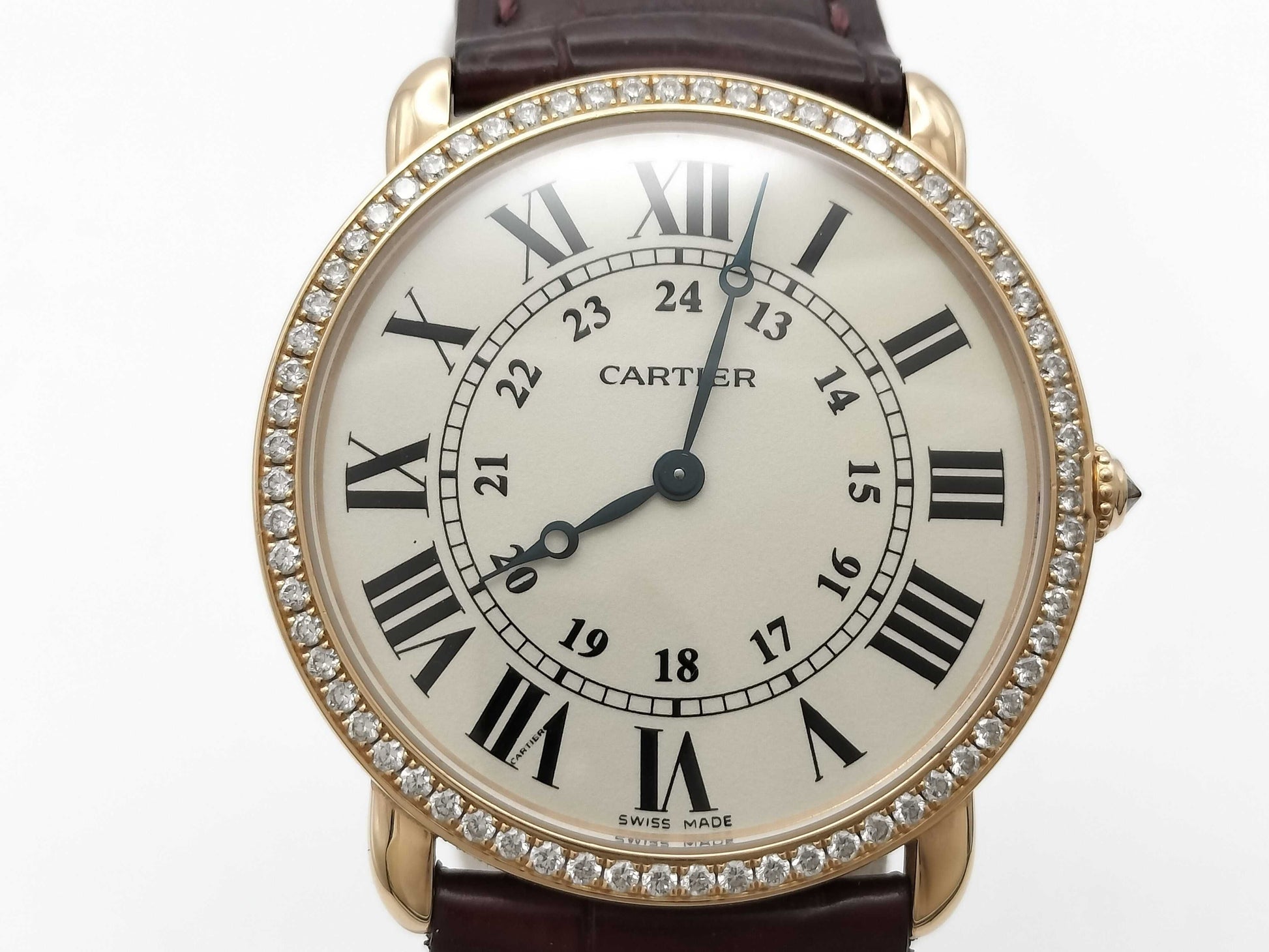 Cartier Ronde Louis LM WR000651 2889109580LX Manual Winding 18K Gold Men's Watch