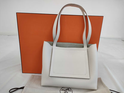 HERMES Cabaselier 31K Engraved Tote Bag