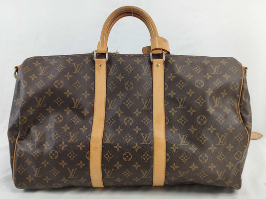 LOUIS VUITTON Monogram Vuitton Keypol 50 Boston Bag
