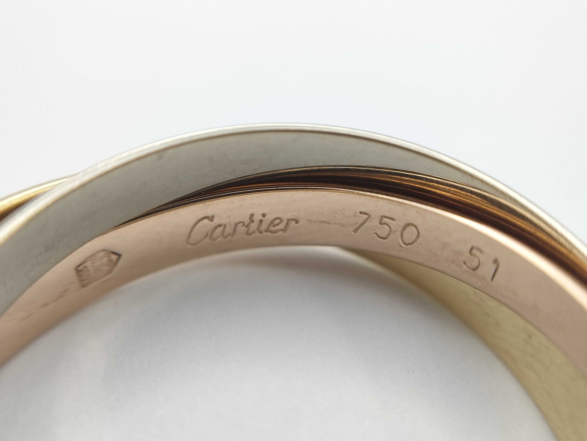 Cartier Trinity #51 750 4.8g Ring 