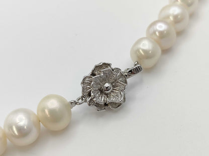 Semi-round pearl diameter approx. 9.2-11.2mm SV 67.2g/ Semi-round pearl diameter approx. 9.5-10.8mm METAL 4.7gNecklace 