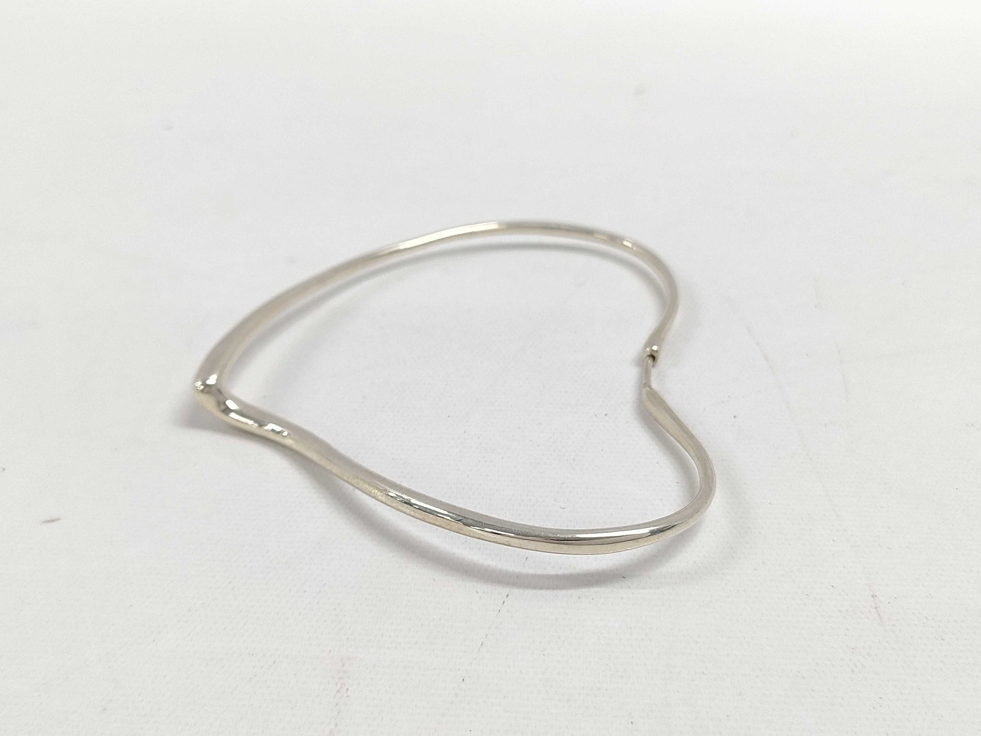 Tiffany & Co. Tiffany 925 Open Heart Hoop Large Earrings