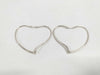 Tiffany & Co. Tiffany 925 Open Heart Hoop Large Earrings