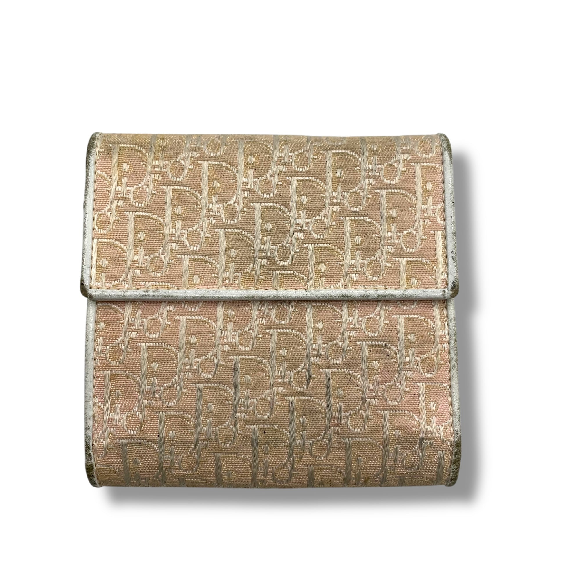 Dior Christian Dior Folding Wallet Trotter Pattern Wallet