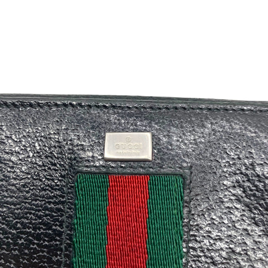 GUCCI GUCCI Sherry Line Folding Wallet Leather Wallet