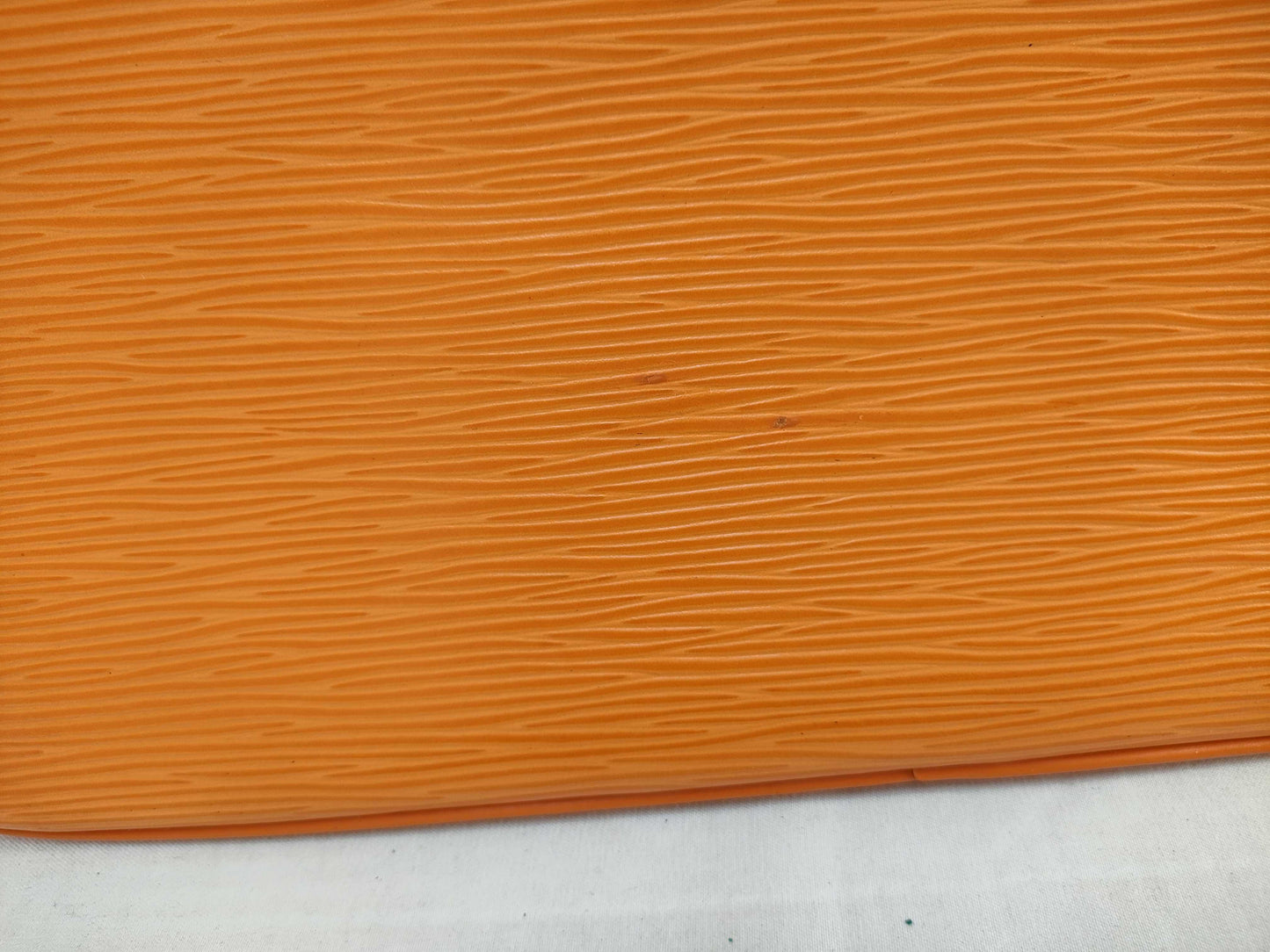 LOUIS VUITTON Epi LV Alma Handbag Pimon Orange Leather Women's Handbag