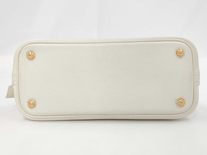HERMES Bolide Mini U Stamp White Gold Hardware Handbag