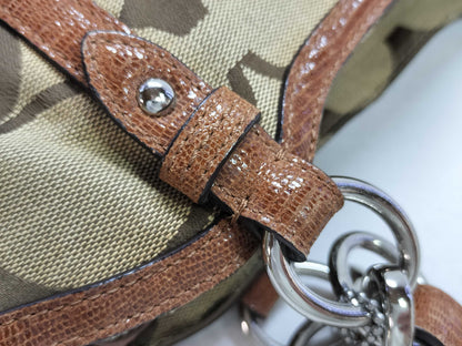 COACH Signature COCAH Coach Signature Canvas x Lizard Tote Bag 20807 Tote Bag