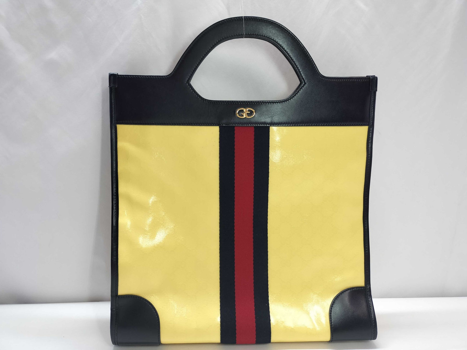 GUCCI GUCCI Gucci GG Imprime Interlocking Sherry Line Handbag Shopper Tote Bag