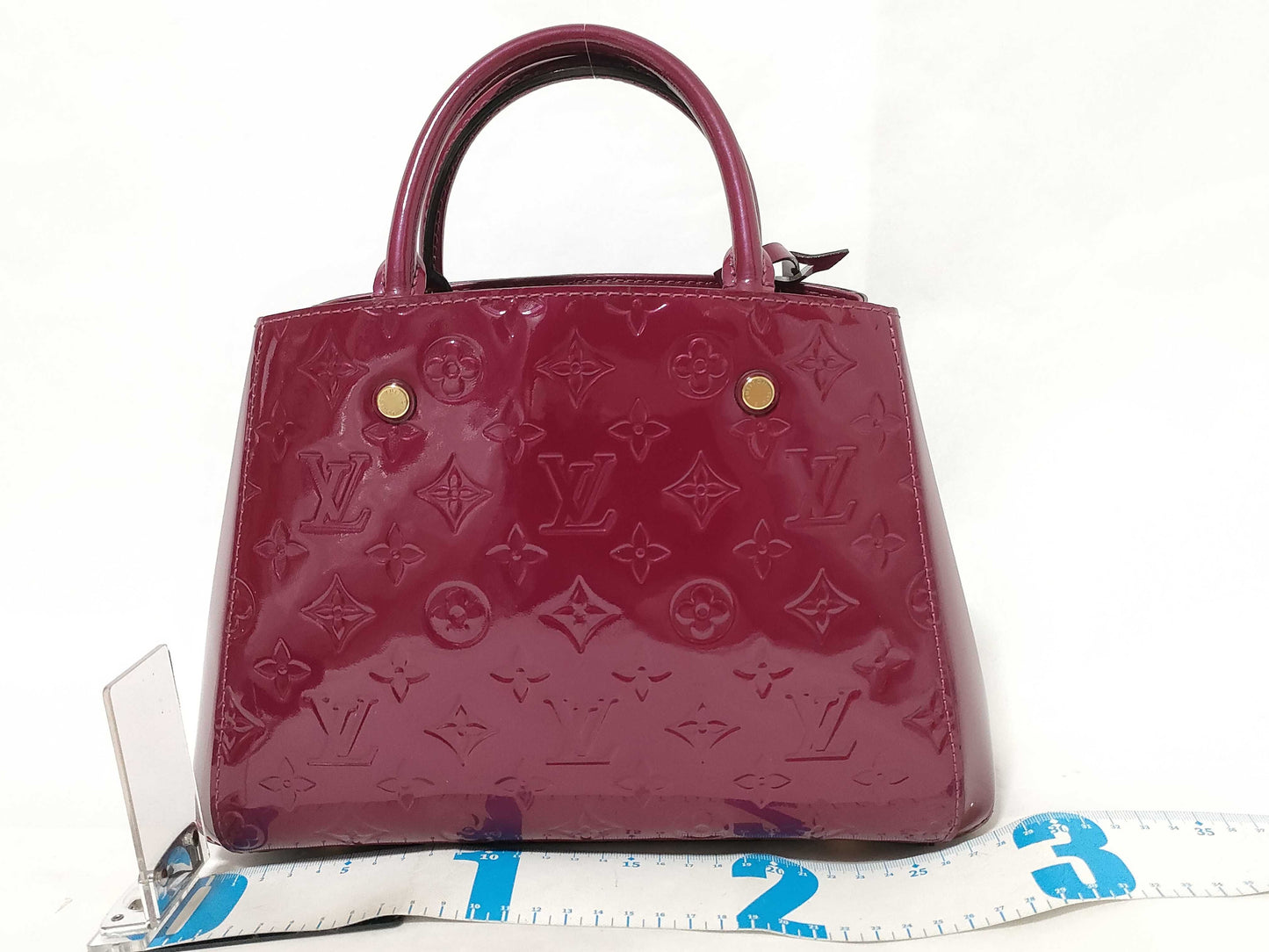 LOUIS VUITTON Vernis Louis Vuitton Monogram Vernis Montaigne BB Handbag