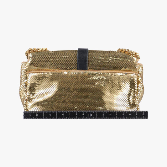 Yves Saint Laurent Baby Chai Gold Sequins 399289LND399289.0616 Shoulder Bag