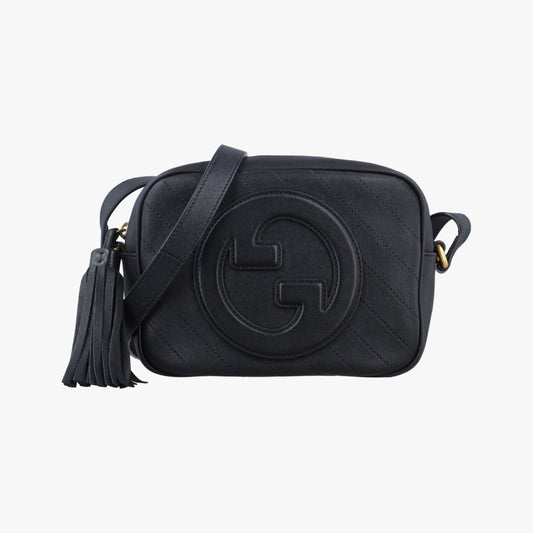 GUCCI Blondie Black Leather 742360G041258193 Shoulder Bag