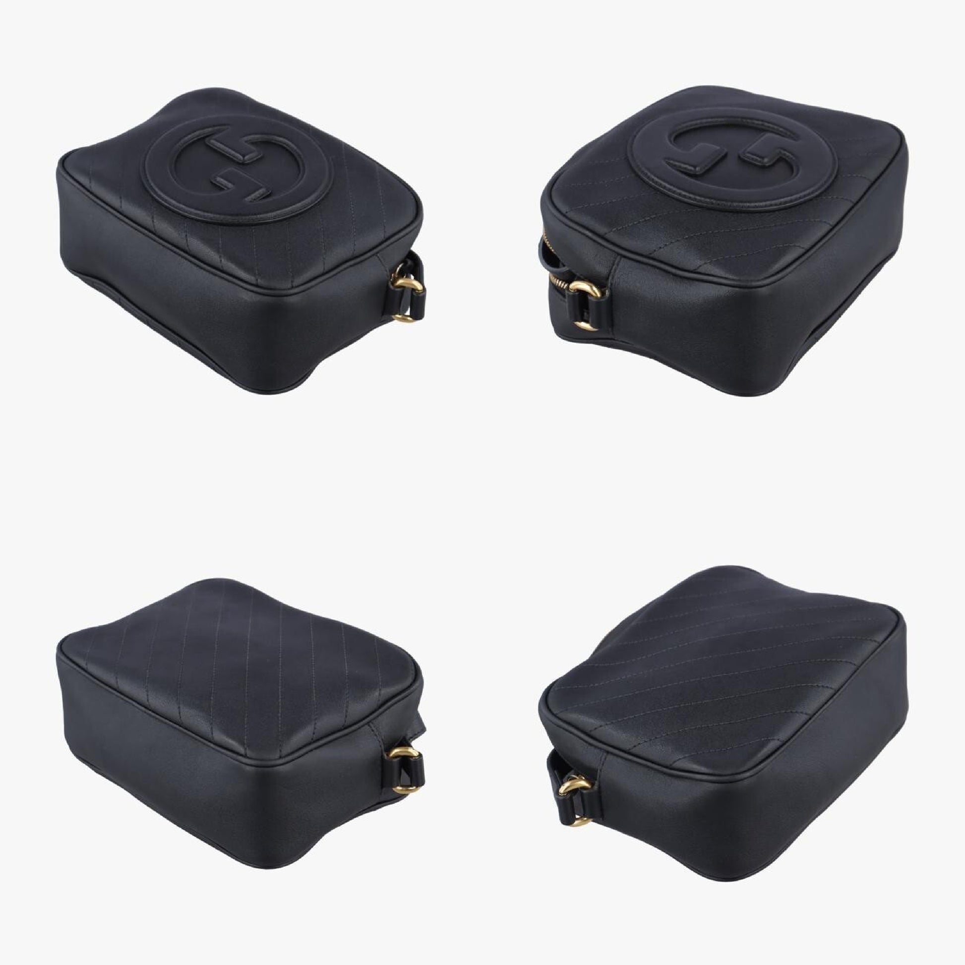 GUCCI Blondie Black Leather 742360G041258193 Shoulder Bag