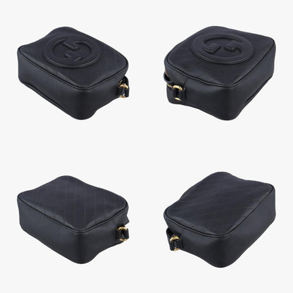 GUCCI Blondie Black Leather 742360G041258193 Shoulder Bag