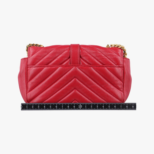 Yves Saint Laurent Baby Chai Red Lamb Skin 399289DMR399289.0415 Shoulder Bag