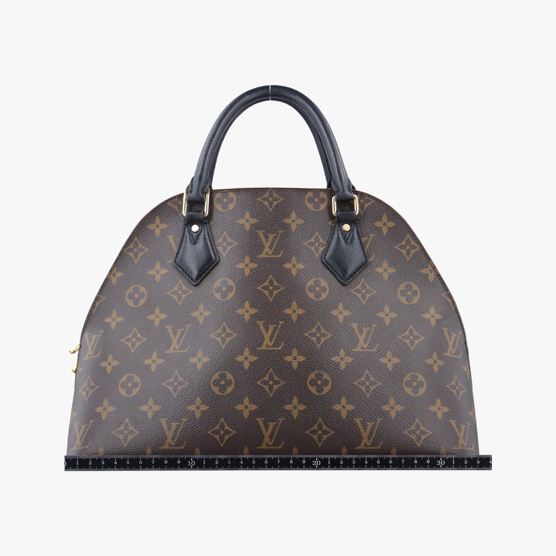 LOUIS VUITTON Alma Bag In-Too Bag Monogram/Brown x Noir Monogram Canvas x Calf Leather M41780FL0156 Handbag